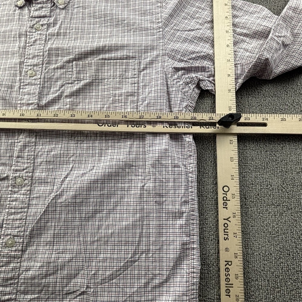 Uniqlo Shirt Large Check Button Up Long Sleeve Casual Preppy Men's - Picture 11 of 14